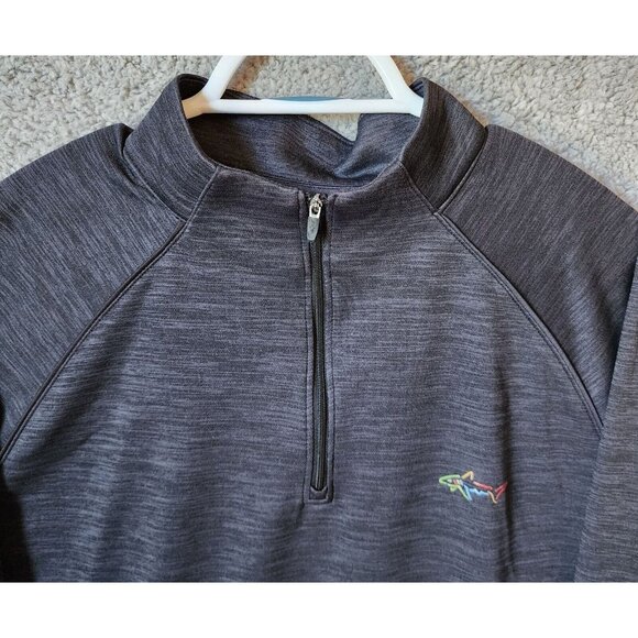 Lot of 2 Greg Norman Play Dry Golf Heather Quarter Zip Pullover Size L Polyester - Picture 13 of 16
